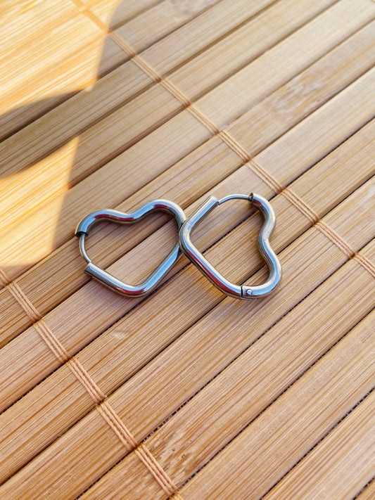 Aros Corazón de Luna