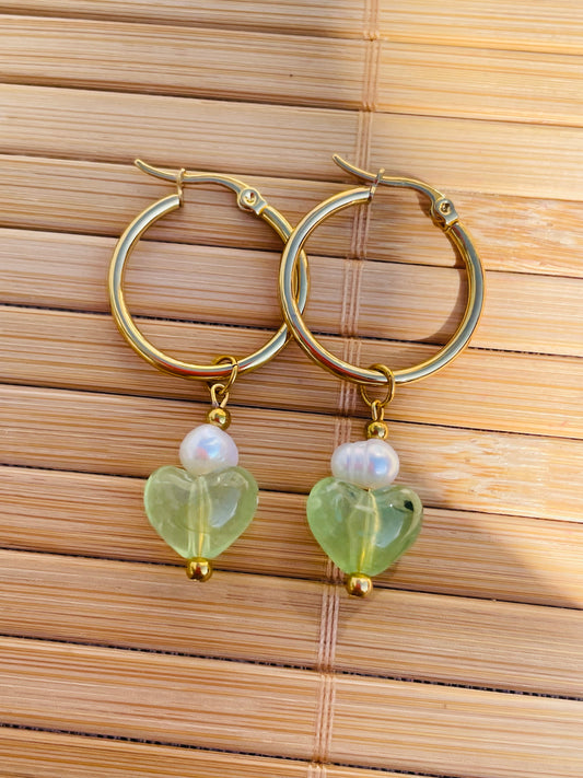 Aros Corazón de Cristal