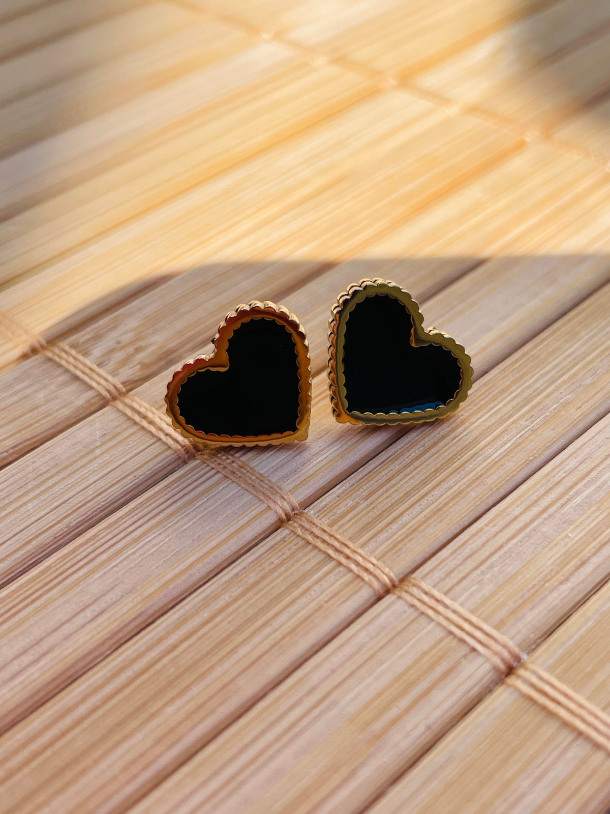 Aros Corazón Noir