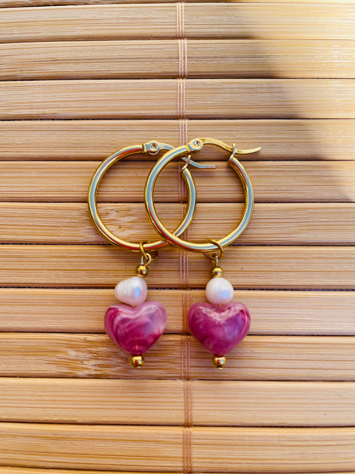Aros Corazón de Cristal