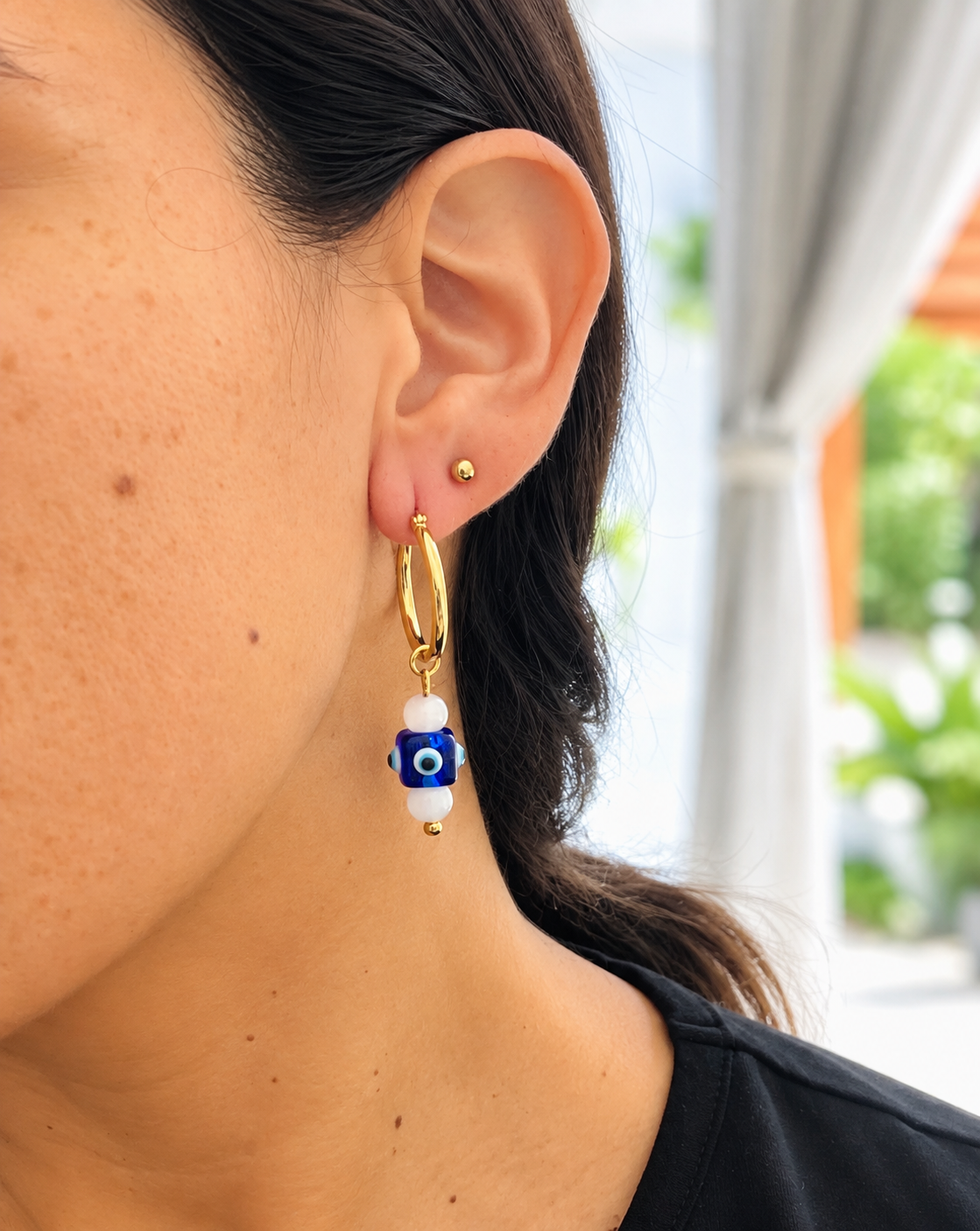Aros Amuleto Azul