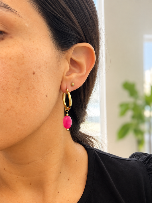 Aros Fucsia Encanto