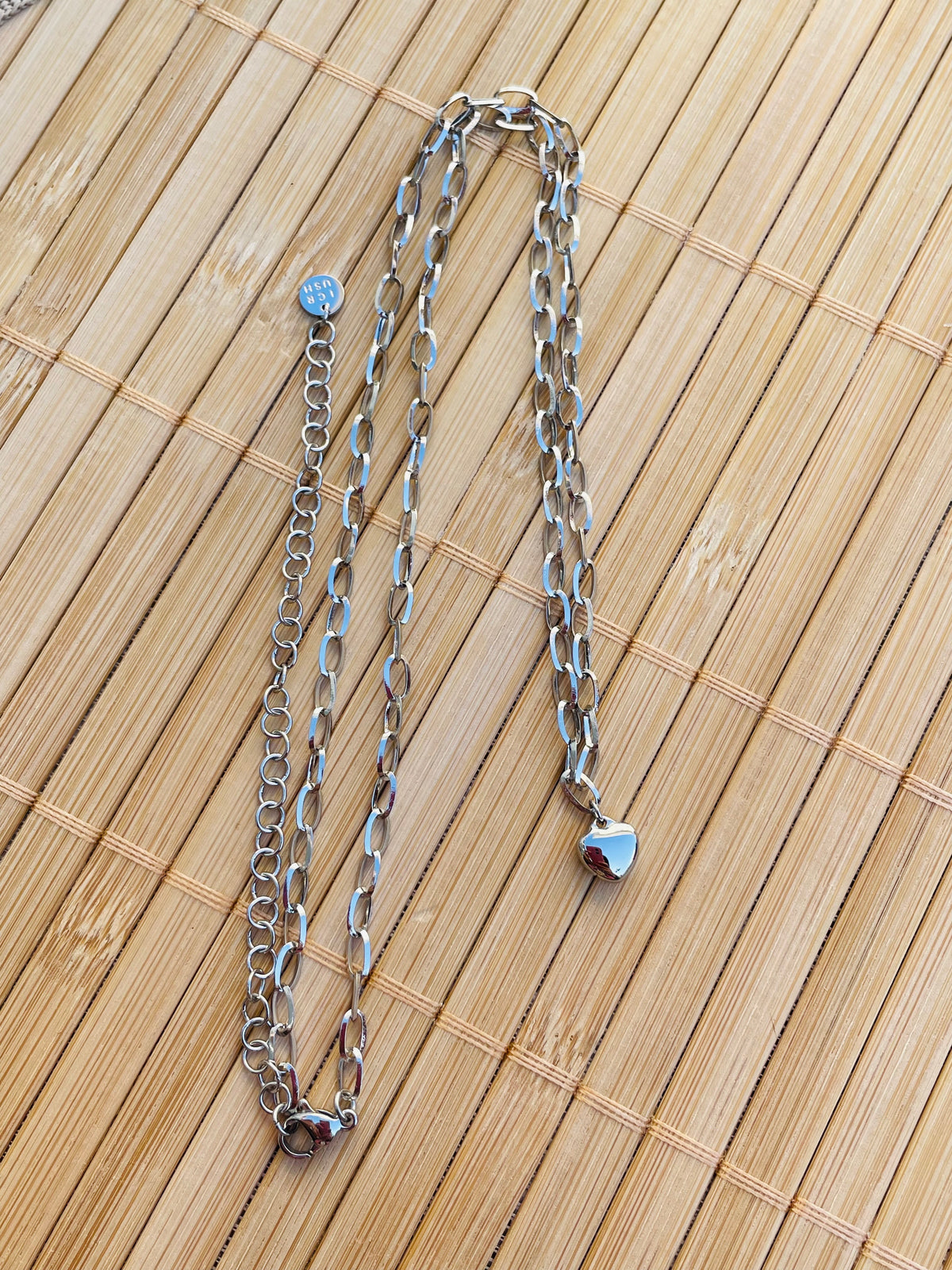 Collar Pequeño Corazón Plateado