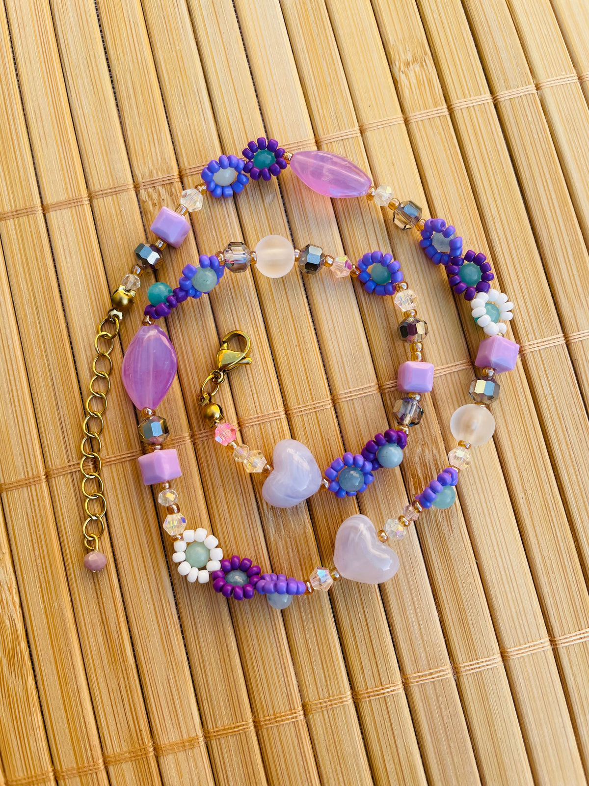 Collar Corazón en Flor