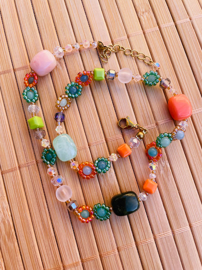Collar Corazón en Flor