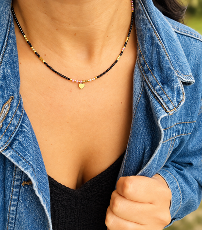 Collar Corazón de Medianoche