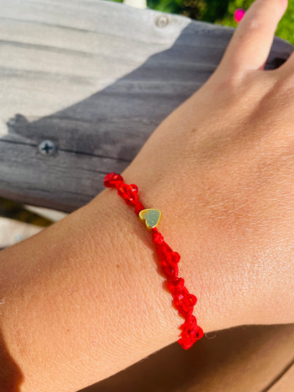 Pulsera Corazón Rojo