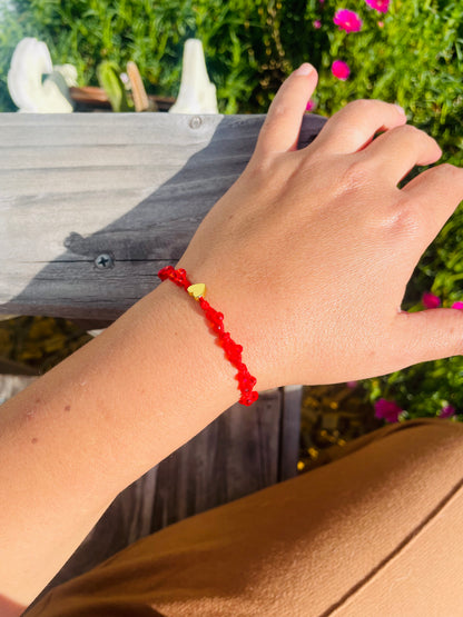 Pulsera Corazón Rojo